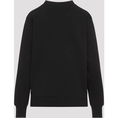 Black Cotton Sweatshirt - Größe M - schwarz - Moncler - Modalova