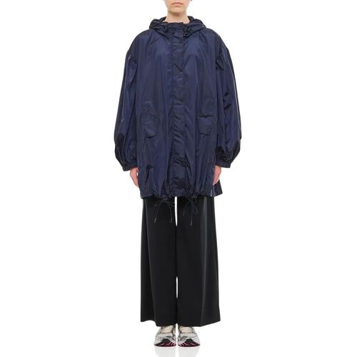 Puff Sleeve Trapeze Parka W/ Button Placket - Größe 6 - blau - Simone Rocha - Modalova