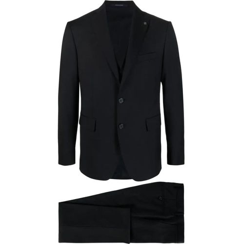 Single-Breasted Wool Suit - Größe 48 - schwarz - Tagliatore - Modalova