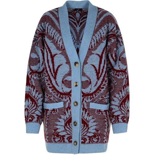 Multicolor Wool Cardigan - Größe 42 - ETRO - Modalova