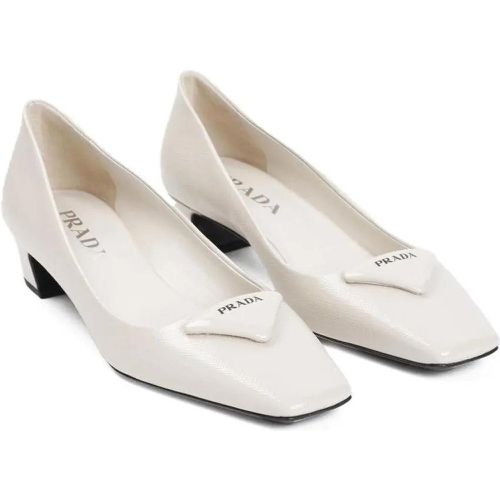 Pumps & High Heels - Ivory White Saffiano Calf Leather Pumps - Gr. 36 (EU) - in - für Damen - Prada - Modalova