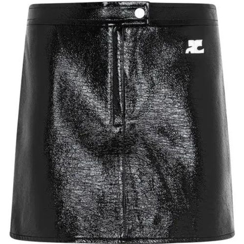 Vinyl Mini Skirt - Größe 38 - Courrèges - Modalova