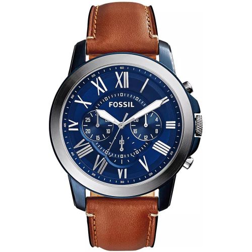 Uhren - Grant Chronograph - Gr. unisize - in Dunkelbraun - für Damen - Fossil - Modalova