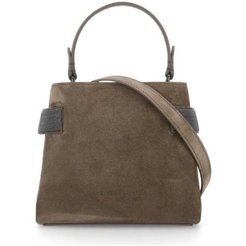 Crossbody Bags - Suede Leather Hand Bag - Gr. unisize - in - für Damen - BRUNELLO CUCINELLI - Modalova