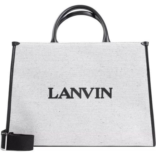 Totes & Shopper - Beige Black Cotton Tote Bag - Gr. unisize - in - für Damen - Lanvin - Modalova