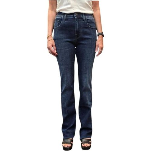 Jeans droit brut D�lav� Genou Fleurs blanches - Größe 25 - Jacob Cohen - Modalova