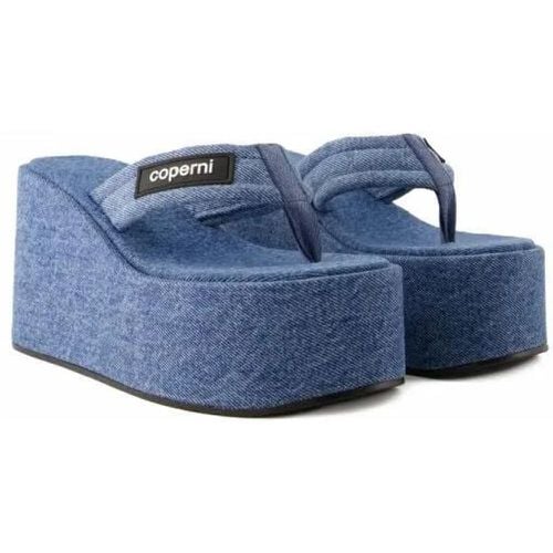 Sandalen & Sandaletten - Wedge Sandals - Canvas - Washed Blue - Gr. 39 (EU) - in - für Damen - Coperni - Modalova