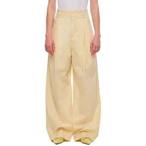 Wide Silk And Cotton Trousers - Größe 42 - Bottega Veneta - Modalova