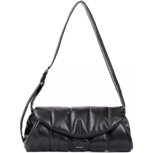 Shopper - Cannolo Black Nappa Leather Shoulder Bag - Gr. unisize - in - für Damen - Jil Sander - Modalova