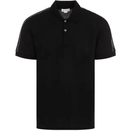 Black Cotton Polo - Größe L - alexander mcqueen - Modalova