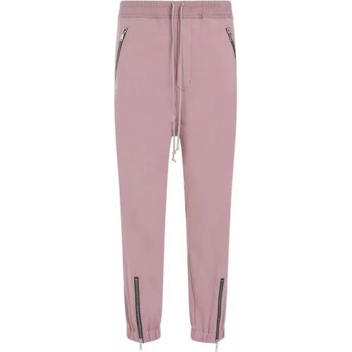 Tectuatl Track Dusty Pink Cotton Pants - Größe 50 - pink - Rick Owens - Modalova