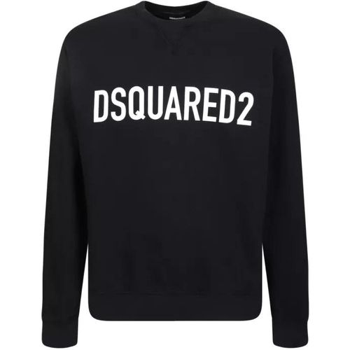 Minimal Black Roundneck Sweatshirt - Größe S - black - Dsquared2 - Modalova