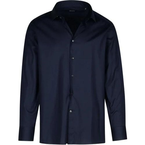 Blue Stretch Cotton Shirt - Größe 42 - blau - Zegna - Modalova