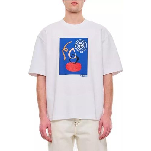 Cuadro Cotton T-Shirt - Größe S - white - Jacquemus - Modalova