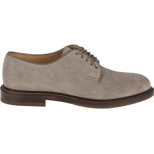 Classic Suede Derby Shoes - Gr. 40 (EU) - in - BRUNELLO CUCINELLI - Modalova