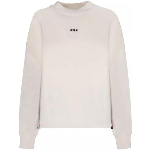 Roundneck Sweatshirt - Größe L - white - MSGM - Modalova