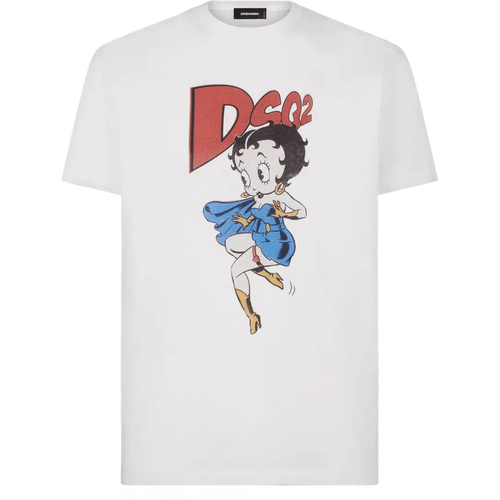 T-Shirt mit Betty Boop Design - Größe S - white - Dsquared2 - Modalova