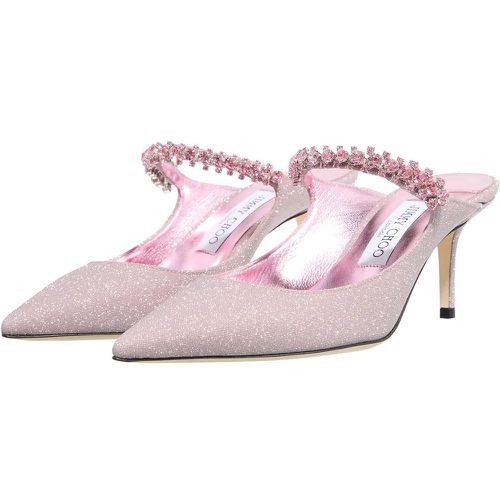 Slipper & Pantoletten - Bing Crystal Embellished Mules - Gr. 36 (EU) - in Gold - für Damen - Jimmy Choo - Modalova