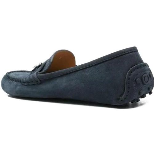 Loafers & Ballerinas - Navy Blue Gancini-Plaque Shoes - Gr. 7 - in - für Damen - Salvatore Ferragamo - Modalova