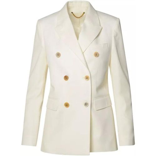 White Virgin Wool Blend Blazer - Größe 38 - Golden Goose - Modalova