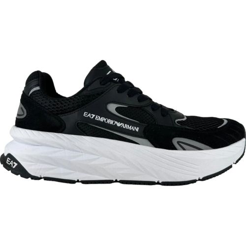 Low-Top Sneaker - Emporio Armani Sneaker Leather Black/White - Gr. 40_2_3 - in - für Damen - EA7 - Modalova