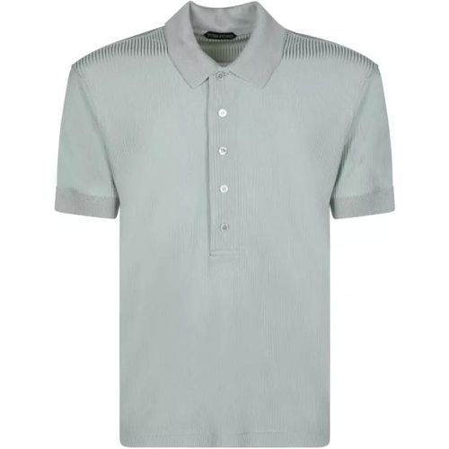 Viscose Polo Shirt - Größe 50 - green - Tom Ford - Modalova