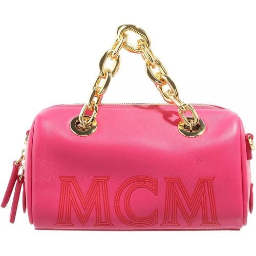 Crossbody Bags - Boston Bag In Chain Leather - Gr. unisize - in Rosa - für Damen - MCM - Modalova