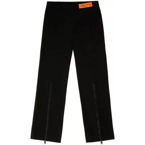 Black Gabardine Zip Pants - Größe 38 - black - Heron Preston - Modalova