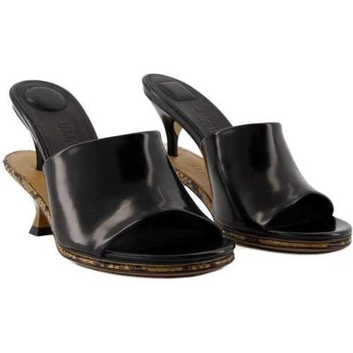 Sandalen - Les Doubles Mules Sandals - Leather - Black - Gr. 36 (EU) - in - für Damen - Jacquemus - Modalova