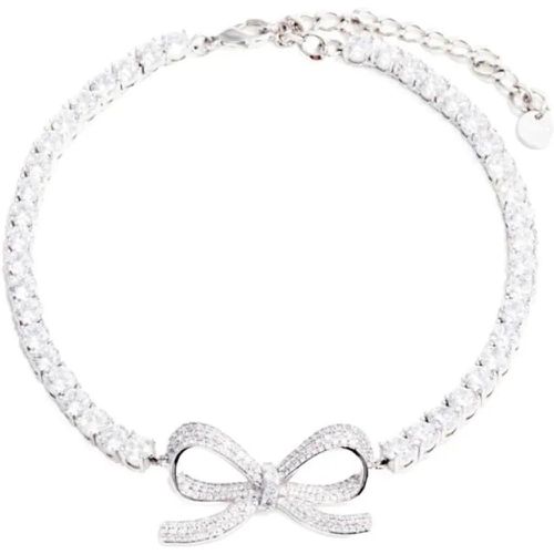 Halskette - Diamante Bow Tennis Choker - Gr. unisize - in Mehrfarbig - für Damen - self-portrait - Modalova