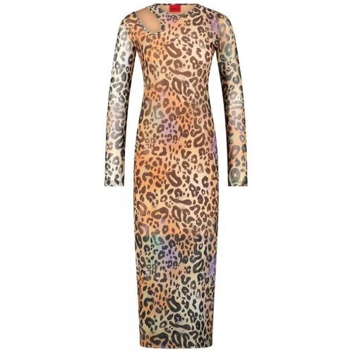 Maxikleid Nalusia mit Animalprint - Größe L - HUGO - Modalova