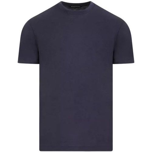 Viscose Cotton T-Shirt - Größe 52 - blue - Tom Ford - Modalova