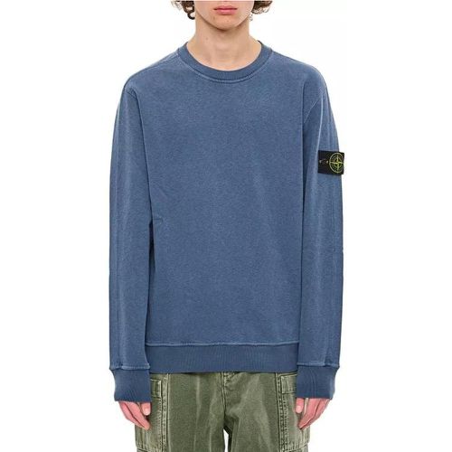 Cotton Sweatshirt - Größe L - blue - Stone Island - Modalova