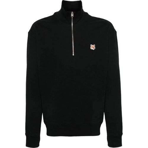 Fox head patch comfort half zip sweatshirt divers - Größe L - Maison Kitsune - Modalova