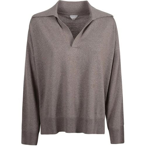 Mélange Effect Wool Knit Sweater - Größe S - Bottega Veneta - Modalova