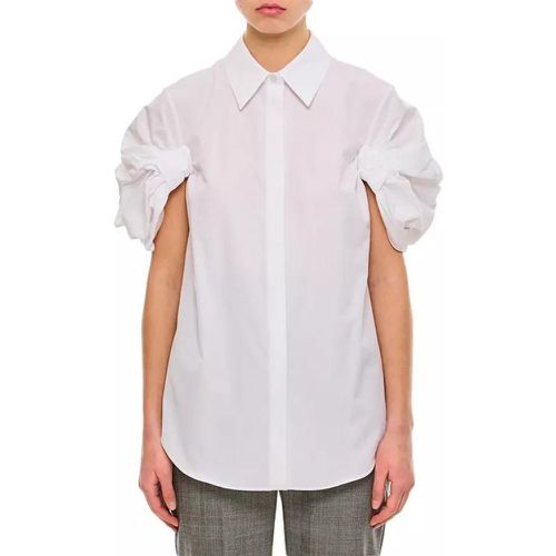 Short Sleeve Cotton Shirt - Größe 38 - white - alexander mcqueen - Modalova