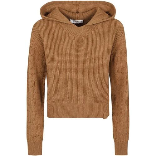 Hooded Pointelle Jumper - Größe S - Victoria Beckham - Modalova