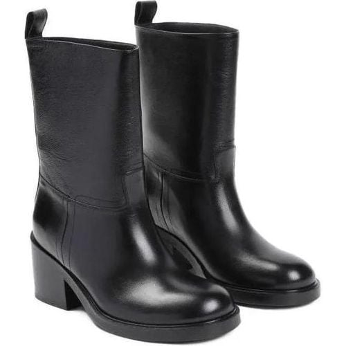 Boots & Stiefeletten - Black Calf Leather Bootie - Gr. 40 (EU) - in - für Damen - Bally - Modalova