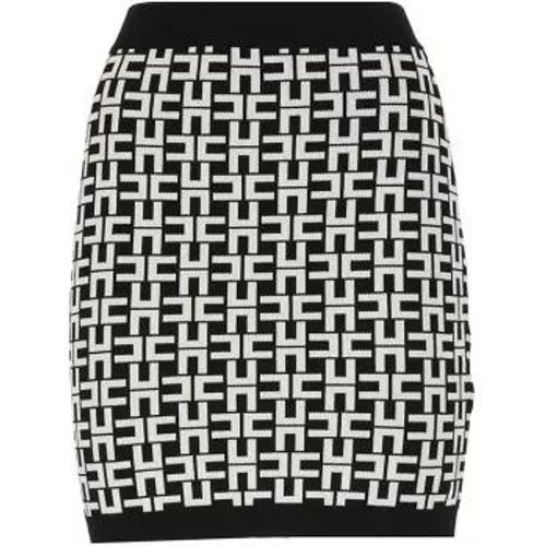 Knitted Mini Skirt - Größe 40 - black - Elisabetta Franchi - Modalova