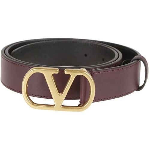 Gürtel - Brown Calfskin H.30 Belt - Gr. 85 - in - für Damen - Valentino Garavani - Modalova