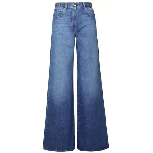 Blue Cotton Jeans - Größe 28 - blue - Versace - Modalova