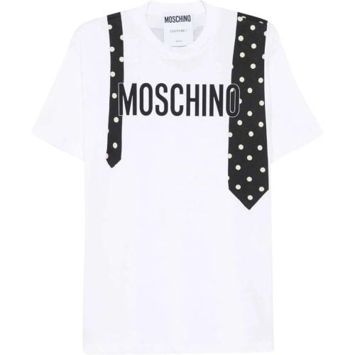 T-shirts and Polos White - Größe L - Moschino - Modalova