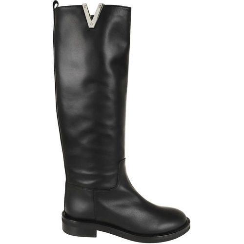 Stiefel - Knee-High Boot With Metal Plaque - Gr. 36 (EU) - in - für Damen - Via Roma 15 - Modalova