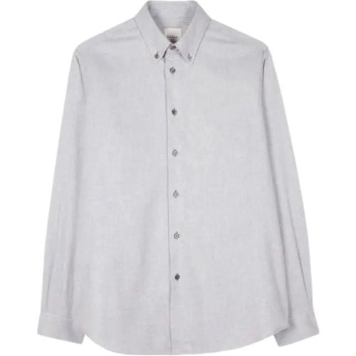 Chemise gris perle flanelle M1R 546Y N02126 72 Pau - Größe L - Paul Smith - Modalova