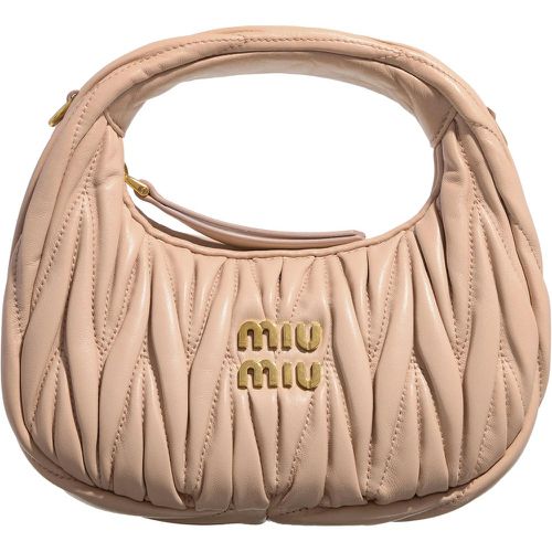 Hobo Bag - Lamb Leather Mini Bag - Gr. unisize - in Gold - für Damen - Miu Miu - Modalova