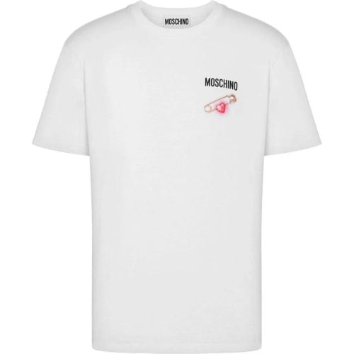 T-shirts and Polos White - Größe XXL - Moschino - Modalova