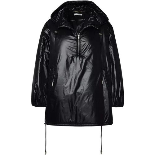 Black Nylon Down Jacket - Größe 34 - black - Saint Laurent - Modalova
