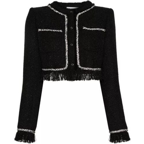 Bouclé Jacket With Rhinestone Woven Detail - Größe 42 - Giuseppe Di Morabito - Modalova