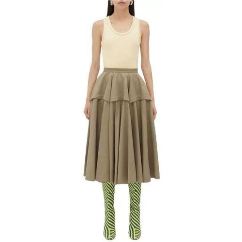 Wide Cotton Midi Skirt - Größe 42 - Bottega Veneta - Modalova