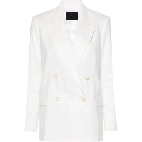 Ivory Double-Breasted Linen Blazer - Größe 38 - joseph - Modalova